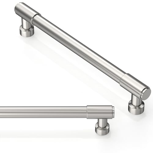 Asimerdeco 10 Pack Brushed Satin Nickel Cabinet Pulls 6 Inch(152mm) Kitchen Cabinet Handles Cabinet Hardware Drawer Pulls