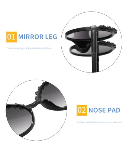 Baby Girls Soft Bows Headband and Daisy Flower Sunglasses Set Hair Bow Headwrap Hair Accessories for Toddler Infant4