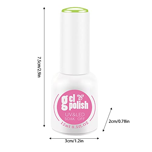 Avocados Green Series Nail Polish Glue Summer New Temperament Whitening Manicure Phototherapys Nail Polish Glue 12Ml 0.5Fl Oz Tooth Polish #TOP4