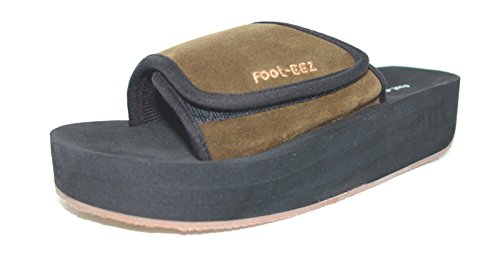 Brown & Black Unisex Diabetic & Pain-Relief Adjustable Sandals (Mens2