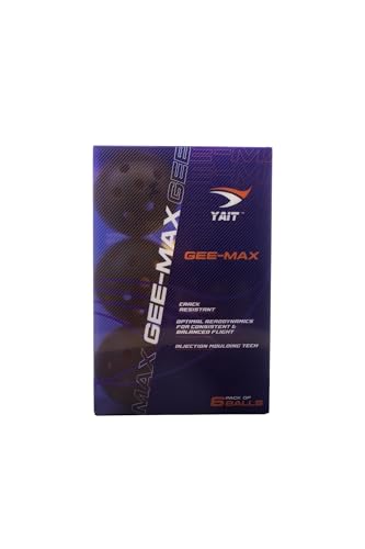 Image of Gee-Max Pickleball Ball (Pack of 6) | 40 Hole Outdoor Ball for Tournament Play | Perfectly Balanced, Durable PP Material, True Flight | AIPA Approved Pickleball (Yellow)