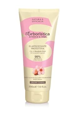 L'Erboristica Athena's – Crema Corpo Profumata, Elasticizzante e Protettiva - Crema Corpo Idratante con Olio di Mandorle Dolci – 200 ml