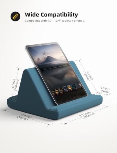 Image of Lamicall Tablet Pillow Stand iPad Bed Soft Holder for Lap 6 Viewing Angles