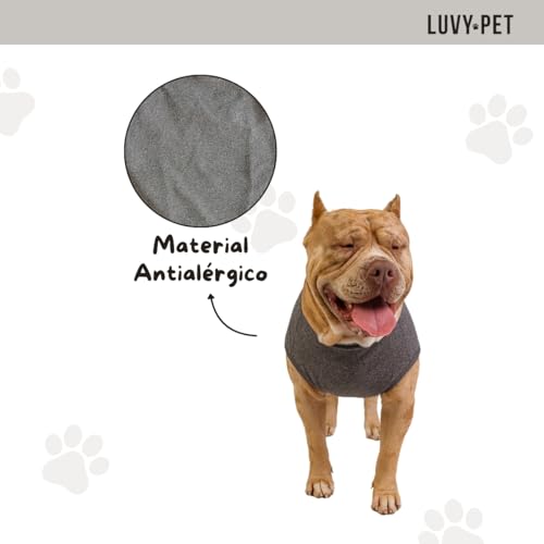LUVY PET, Roupa Pet Cães Porte Grande Grafite Tamanho:G3-25 a 29 Kg