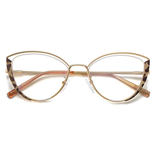 Image of MORESHINE Fashion Cat Eye Blue Light Blocking Glasses for Women, Glasses for Reading /Computer /TV /Phones Eye Strain