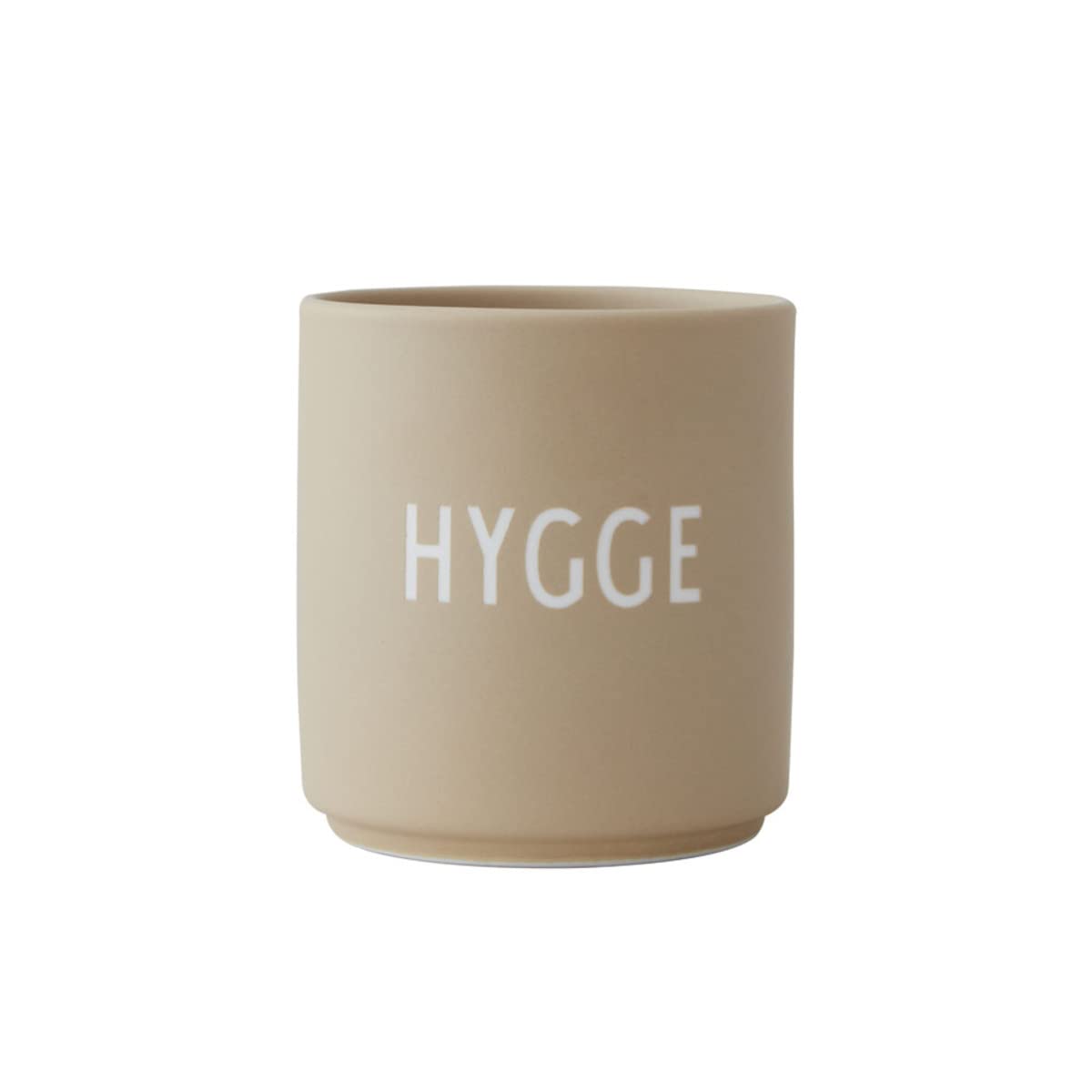 Design Letters Lieblingsbecher Beige HYGGE Tasse | Kaffeebecher Porzellan | Dekorativ Kaffeetassen | Personalisierte Geschenke für Freundin, Hochzeitsgeschenk | Tasse Mit Spruch | Teetasse 250 Ml