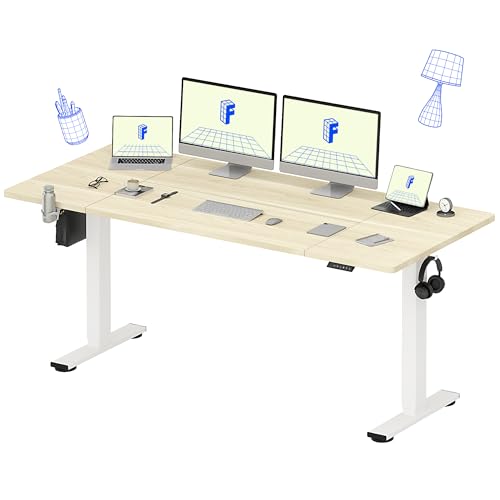 FLEXISPOT 79x32 Inch Electric Standing Desk with Organizer