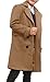 Ebifin Boys Notch Lapel Double Breasted Long Trench Coat Casual Classic Peacoat