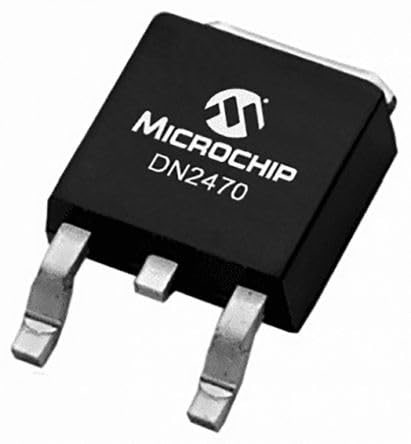 Microchip Technology, DN2470K4-G, MOSFET Transistor - DMOS - N Channel - 170 mA - 700 V - 42 ohm - 0 V. (400 Item/s)