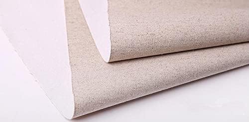 Canvas Roll,Roll of Canvas Painting 38/48/58cm Artist Linen Canvas for Oil Painting, 454gsm Medium Texutured Primed Linen Canvas (Color : 48cm Wide)