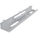 Produktbild FineBuy Kabelkanal Schreibtisch 80x7x13 cm breit Untertisch Kabelführung Metall | Kabelmanagement Kabelwanne Pulverbeschichtet | Kabelschacht waagrecht