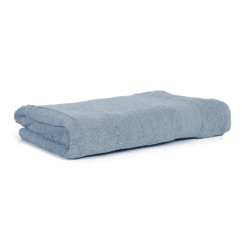 Image of Arvind 100% Cotton Towels for Bath | Towels for Bath Large Size | 500 GSM Bath Towel - Soft & Absorbent | 1 Piece Bath Towel for Men /Women | Urban Comfort | 70 cm x 140 cm - Sky Blue