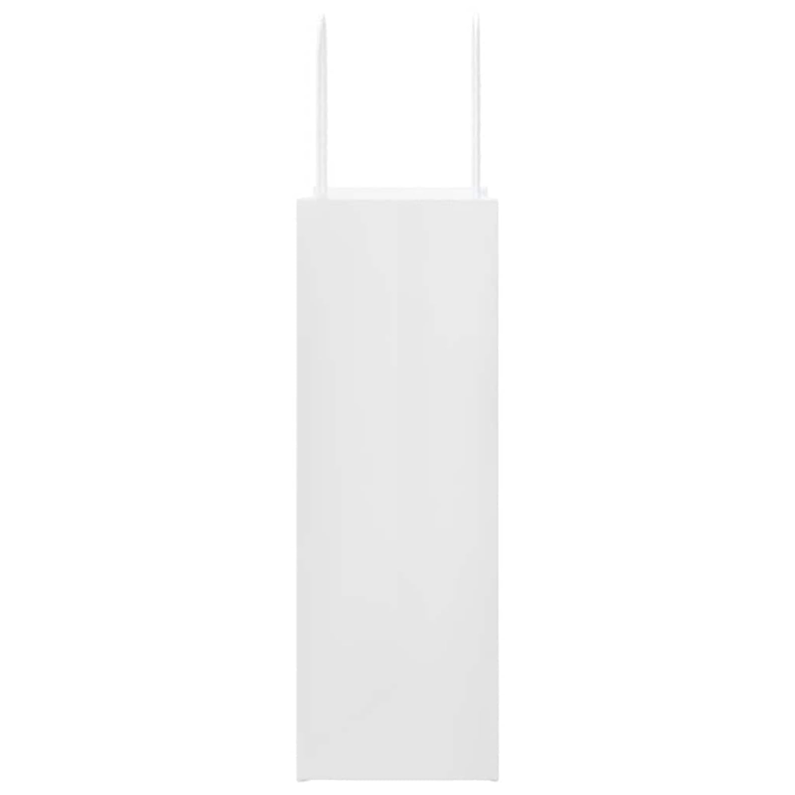 Fecpoo Torby papierowe 250 sztuk – białe torebki z papieru typu kraft, 21 x 11 x 31 cm, ze stabilnymi uchwytami linowymi papierowymi, idealne do pakowania prezentów i sprzedaży detalicznej