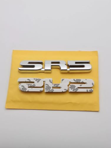 Image of 2pcs SR5 Fits for All 4 Wheel Drive Car Side Rear Tailgate Badge 3D Emblem Sticker Decal (Silver)
