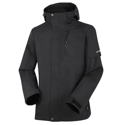 Jywmsc Chaqueta Impermeable para Mujer Chubasquero de Montaña para Exteriores Chaqueta Cortavientos Causal Hooeded