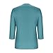3/4 Length Sleeves Tops for Womens Trendy Solid Color V-Neck Loose Comfy T-Shirts Versatile Tops for All Seasons Green Medium