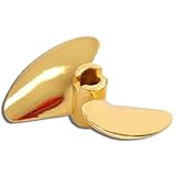 Jwthee Eli ca a 2 Pale per Barca RC in Lega di Alluminio da 35 mm, Eli ca per Barca Professionale Eli ca Marina RC Adatta per FT016 FT007 FT012 FT009 FT011 FT010 FT016 (Giallo Y)