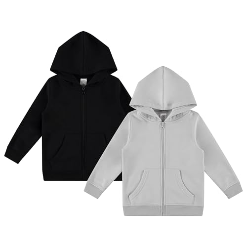 Cudlie 2-Pack Toddler Zip-Up Hoodies for Boys and Girls – Co