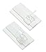 Produktbild GARDINIA Klebehaken-Set Universal für Vitrage- und Caféhausstangen, 2 Grundplatten 5 x 2,5 cm (LxB), 2 Stift- und 2 Auflageträger, Kunststoff, Weiß-transparent