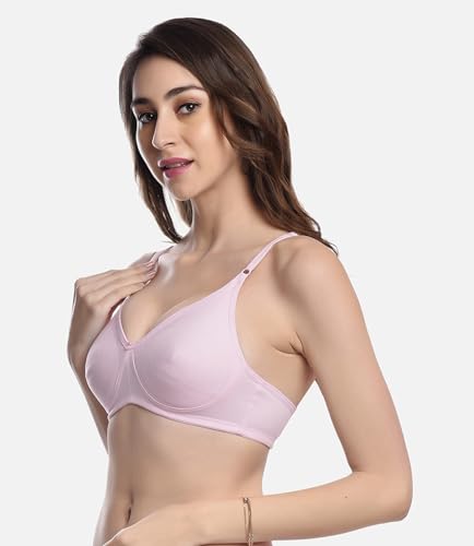 Image of FIMS - Fashion is my style Women Cotton Blend Non-Padded Non-Wired Moulded Bra Multicolor Cup- B