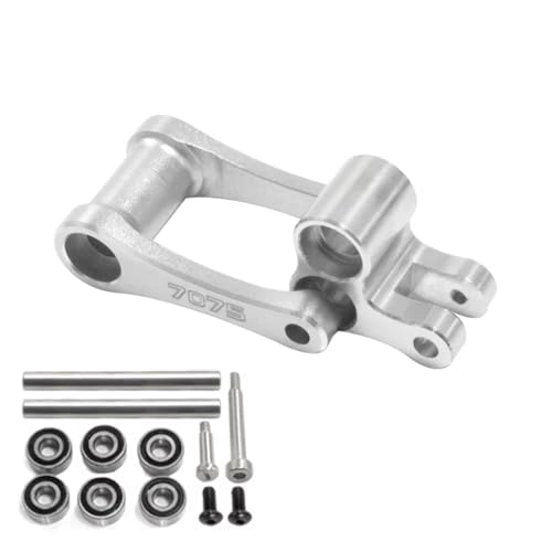 RCアクセサリー For LOSI Promoto MX 1/4 電動バイク用 7075アルミ製リアサスペンションコネクティングロッド モデル264001(Silver)