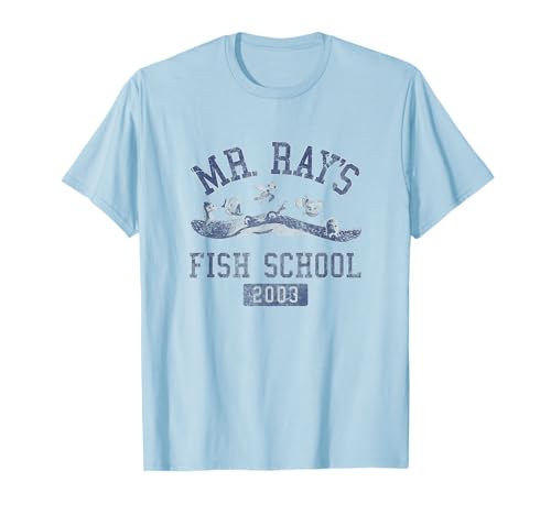 Disney Pixar Finding Nemo Mr. Rays Fish School 2003 Poster T-Shirt