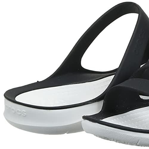 Sandália, Crocs, Swiftwater Sandal, Black/White, 38, Feminino