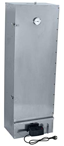 XXL Räucherofen/Räucherschrank aus Edelstahl – 1,2 m hoch, massiv & genietete Premium-Ausführung – Made in Germany – mit viel Zubehör (mit Elektro Set)