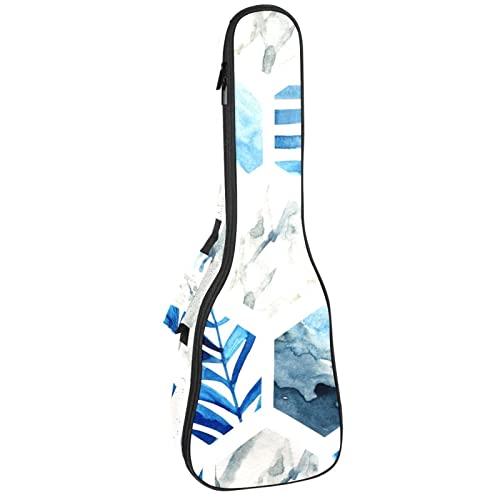 Sac à dos ukulélé ténor rembourré et étui imperméable concert bleu