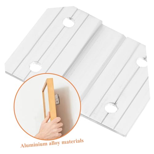 Image of DOITOOL 1Set Heavy Duty Shaped Picture Frame Mounting Brackets Mirror Hanging Hardware for Secure Wall Art Installation Setup Durable Reliable Attachments