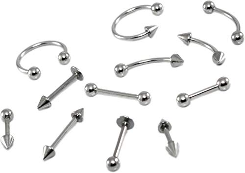 See full amazon price history chart for Hunky Dory Unisex Silver 10mm Curved Barbell Eyebrow Lip Ring Nose Pins Earring Body Piercing Kit (Medium) for Men | Women Set of 6 Pcs Hunky Dory Unisex Silver 10mm Curved Barbell Eyebrow Lip Ring Nose Pins Earring Body Piercing Kit (Medium) for Men | Women Set of 6 Pcs (B08K53D2PR) Amazon Price History, Amazon Price Tracker