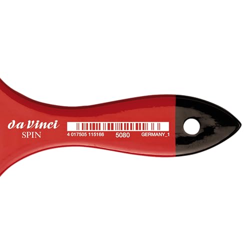 Image of da Vinci Watercolor Series 5080 CosmoTop Spin Paint Brush, Wash Synthetic with Red Handle, Size 50