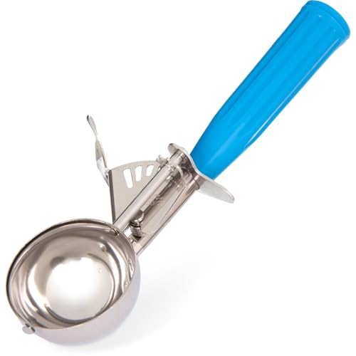 Carlisle FoodService Products CFS 60300-16 Stainless Steel Portion Control Disher Scoop, 2.75 oz, Blue