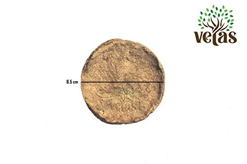 Image of Cow Dung Cake for Puja | Pure Desi Gobar Ka Upla for Havan Pooja (Pack of 10)