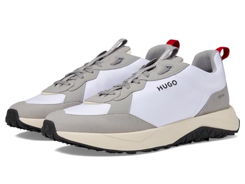 Image of HUGO Mens Running Style Mix Material Sneakers