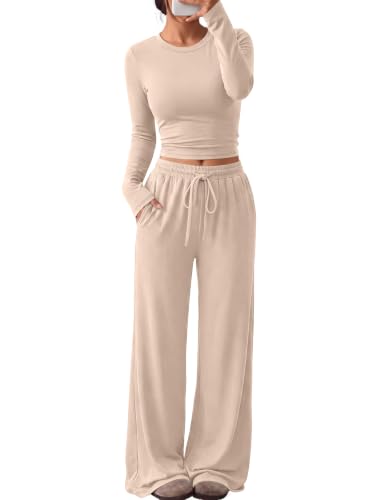 Image of Trendy Queen Women's 2 Piece 2026 Fall Fashion Lounge Set with Pockets