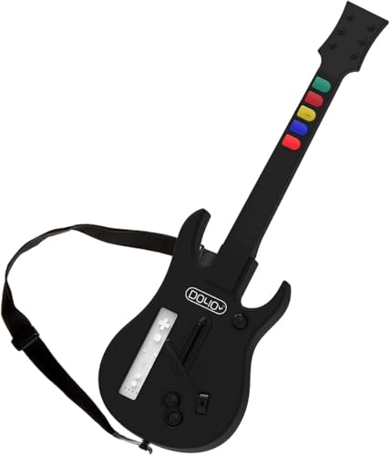 NBCP WII Guitar Hero, Wireless Wii Guitar Controller for WII Guitar Hero Guitar and Rock Band Games, Compatible with all Guitar Hero Games, Rock Band 2, Legends of Rock