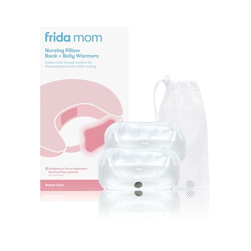 Frida Mom Nursing Pillow Back + Belly Warmers | Reusable Click-to-Heat Relief in an Instant for Back + Belly | 1 set - 2 heat packs by Frida Mom - Used condition - US$10.61