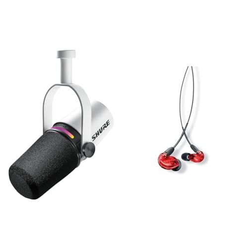Amazon | SHURE MV7+ ポッドキャストマイクロホン ホワイト MV7+-W