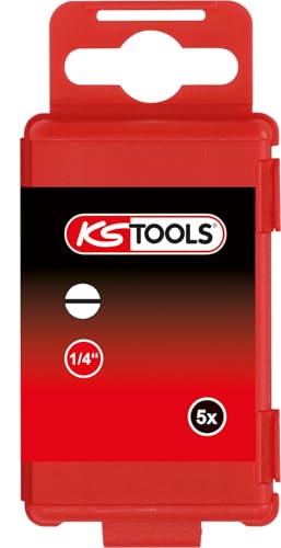 KS Tools 918.3351 Inserto TORSIONpower 1/4 a intaglio, 75 mm, 3 mm, confezione da 5