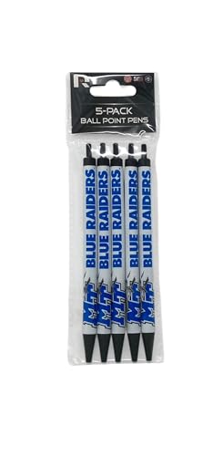 Rico Industries NCAA 5-Pack Retractable Click Pens- Great Stocking Suffers and Party Favors (Middle Tennessee)
