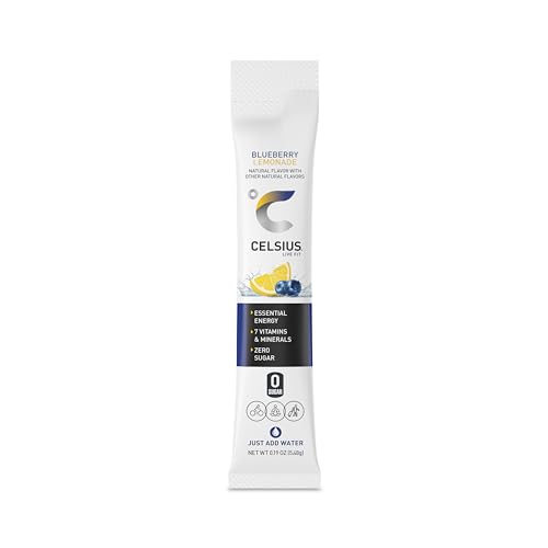 Image of CELSIUS On-the-Go Essential Energy Drink Mix, Blueberry Lemonade (14 Stick Pack) (Pack of 2)
