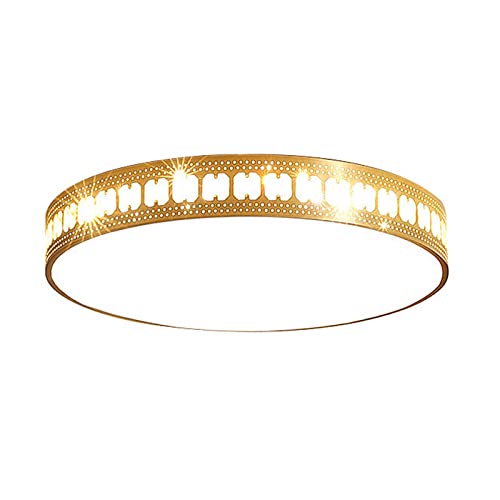 Plafonnier en cristal nordique dimmable pour optimiser les bas plafonds