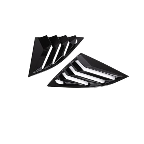 VVERKUI Car Rear Window Triangle Exterior Acrylonitrile Butadiene Styrene Shutter Deflector Decoration Accessrories Fit for GR A90 2019-22(Black)