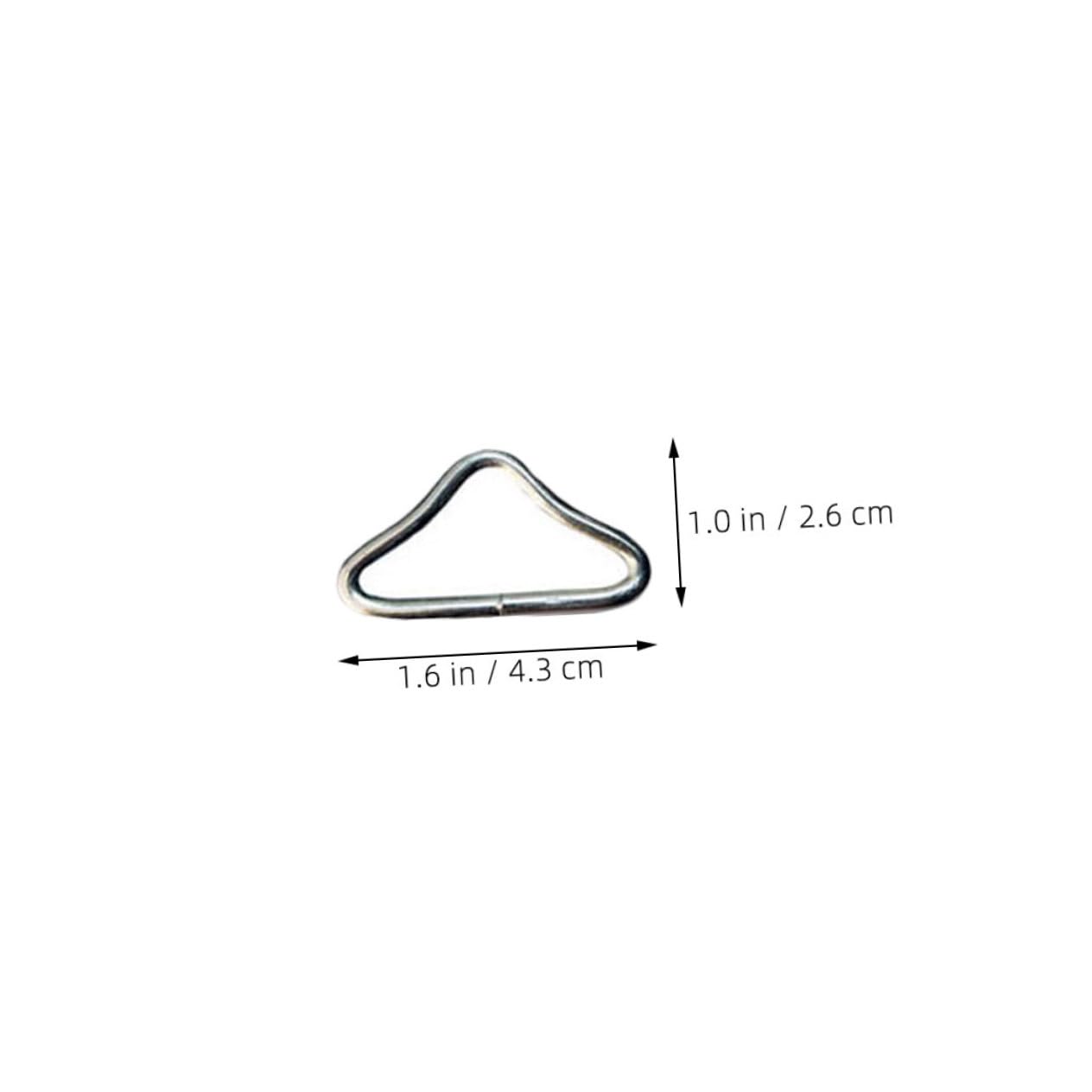 Mipcase 45pcs Triangle Buckle for Trampoline: Iron Triangle Rings for Trampoline Mats - Jumping Cloth Supply Outdoor Indoor Enhance Stability Safety