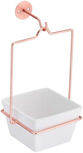 Amazon Basics Hanging Planter, Square - Grey/Copper (2-Pack)