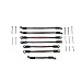 GPM for TRAXXAS TRX-4 82056-4 S2 Tool Steel Positive and Negative Teeth Adjustable Length Upper and Lower keel Pull Rod-Set