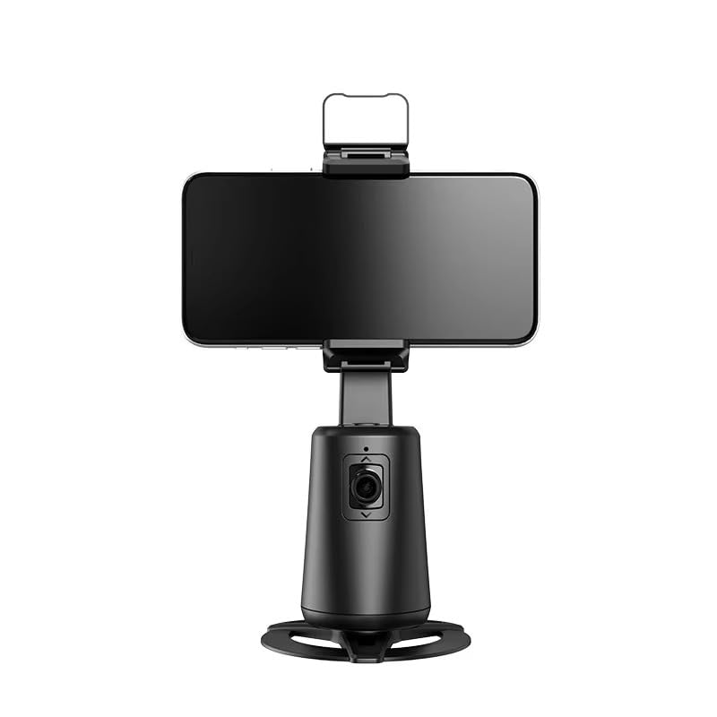 Image of AI Auto Face Tracking Tripod - 360 Rotating Phone Holder Stand for Video Recording, Vlogging & Live Streaming - Rechargeable, No App Required