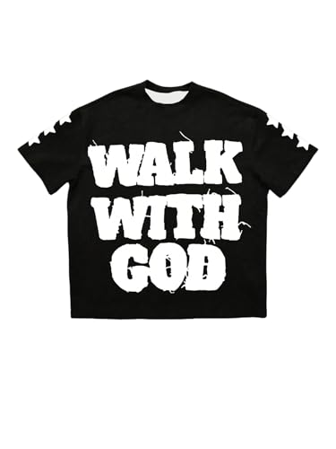 SOLY HUX Men's Letter Print Graphic Tees Short Sleeve Round Neck T Shirt Streetwear Summer Tops