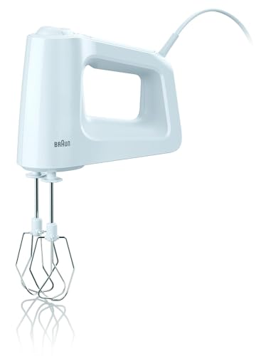 Braun HM 3000 Multimix 3 450-Watt 5-Speed Hand Mixer, Plastic, White